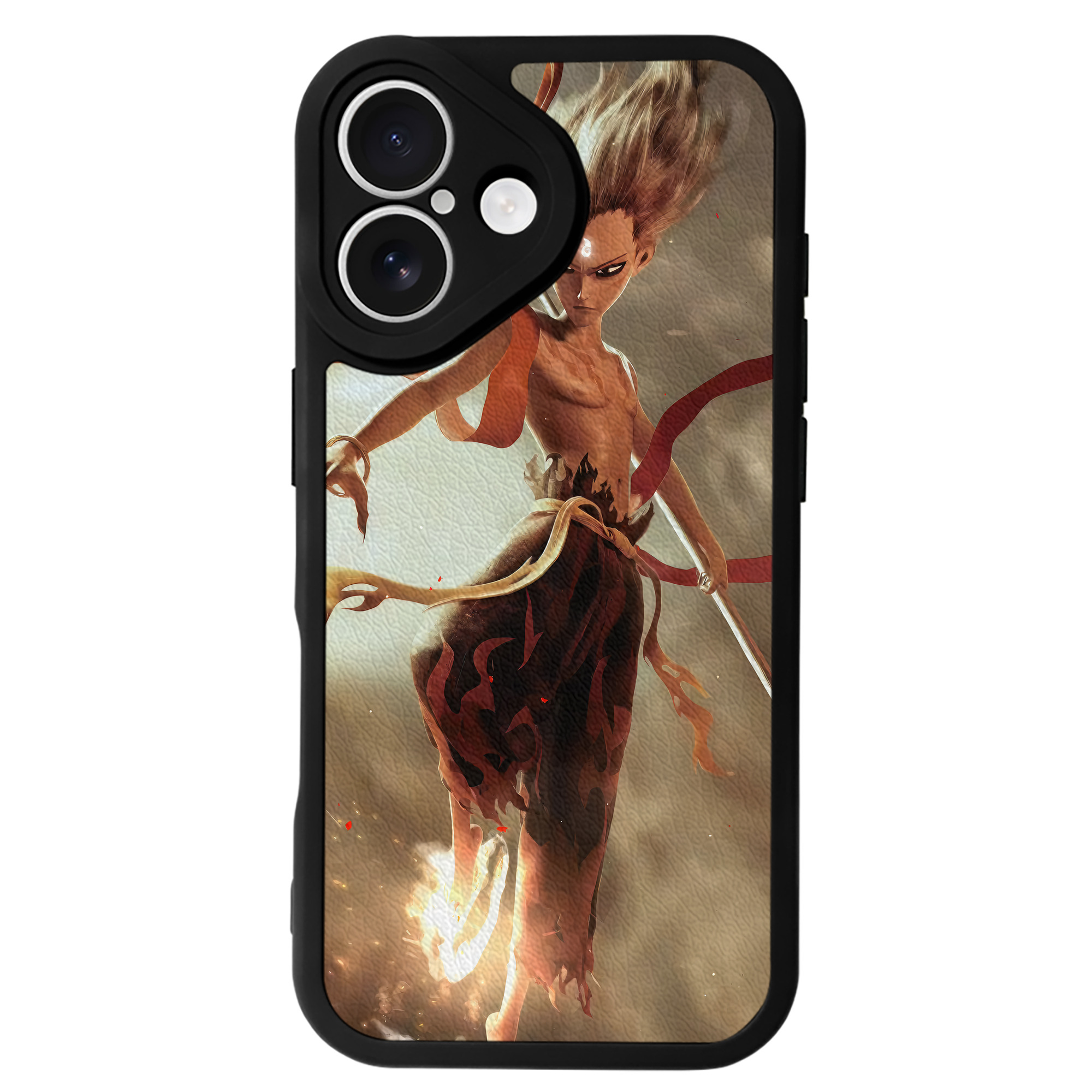 （画像用） Ne Zha 2 ナタ 魔童の大暴れ 【iPhone 16シリーズ対応】シリコンスマホケース（レザー調） 材質：シリコン
